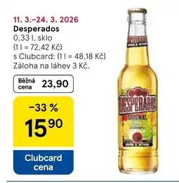 Tesco Desperados nabídka