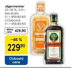 Tesco Jägermeister nabídka