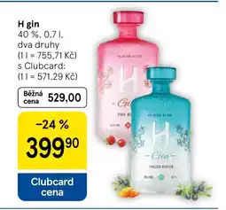 Tesco H gin nabídka