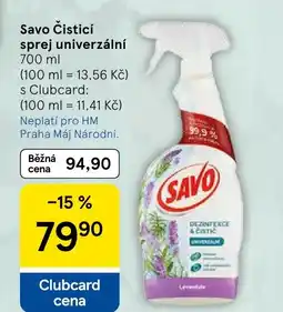 Tesco Savo Čisticí sprej univerzální nabídka