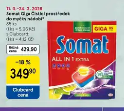 Tesco Somat Giga Čisticí prostředek do myčky nádobí nabídka