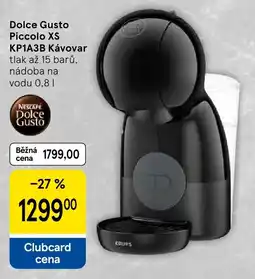 Tesco Dolce Gusto Piccolo XS KP1A3B Kávovar nabídka