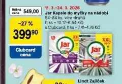 Tesco Jar kapsle do myčky nabídka