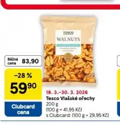 Tesco Vlašské ořechy nabídka