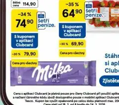 Tesco Milka nabídka