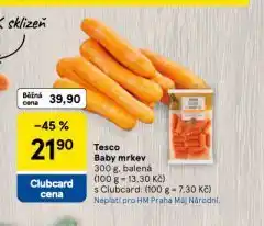 Tesco Baby mrkev nabídka