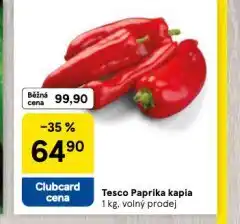 Tesco Paprika kapie nabídka