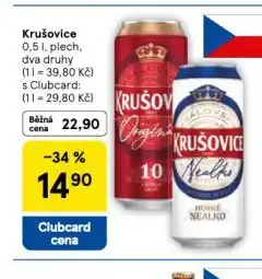 Tesco Krušovice královský originál 10 nabídka