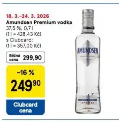 Tesco Amundsen prmeium vodka nabídka