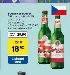 Tesco Pivo budvar 33 nabídka