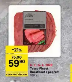 Tesco Roastbeef s pepřem nabídka