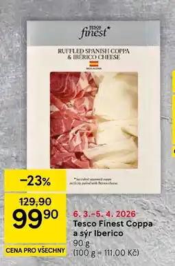 Tesco Tesco Finest Coppa a sýr Iberico nabídka