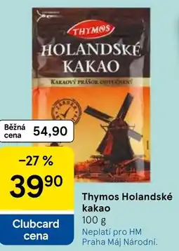 Tesco Thymos Holandské kakao nabídka