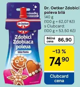 Tesco Dr. Oetker Zdobicí poleva bílá nabídka