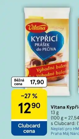 Tesco Vitana Kypřicí prášek do pečiva nabídka