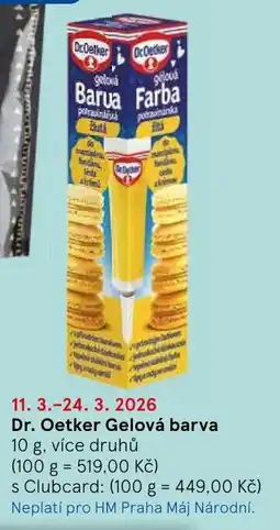 Tesco Dr. Oetker Gelová barva nabídka