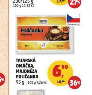 Penny Market Agricol tatarská omáčka nabídka