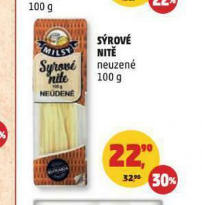Penny Market Sýrové nitě nabídka