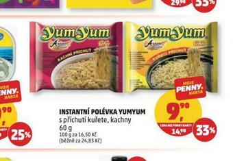Penny Market Yum yum instantní polévka nabídka