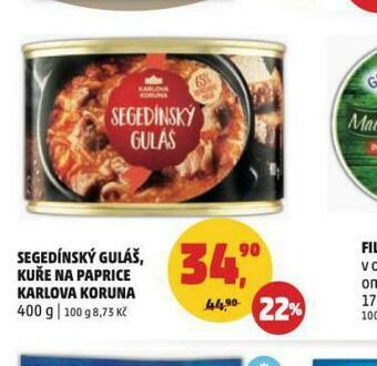 Penny Market Segedínský guláš nabídka