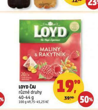 Penny Market Loyd čaj nabídka