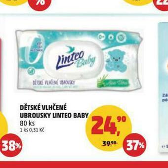 Penny Market Linteo dětské vlhčené ubrousky nabídka