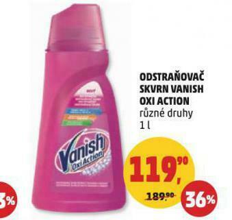 Penny Market Vanish oxi action odstraňovač skvrn nabídka