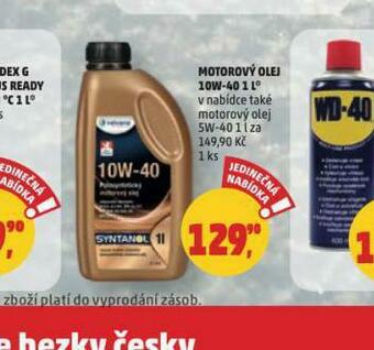 Penny Market Motorový olej 10w-40 nabídka
