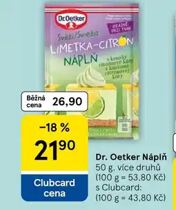 Tesco Dr. Oetker Náplň nabídka