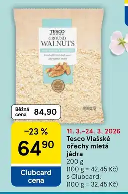 Tesco Tesco Vlašské ořechy mletá jádra nabídka