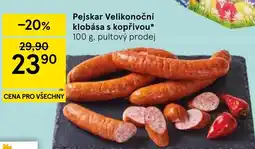 Tesco Pejskar Velikonoční klobása s kopřivou nabídka