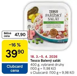 Tesco Tesco Balený salát nabídka
