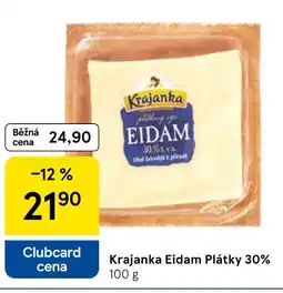 Tesco Krajanka Eidam Plátky 30% nabídka