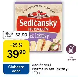 Tesco Sedlčanský Hermelín bez laktózy nabídka