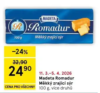 Tesco MADETA Romadur Měkký zrající sýr nabídka