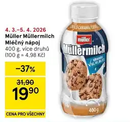 Tesco Müller Müllermilch Mléčný nápoj nabídka