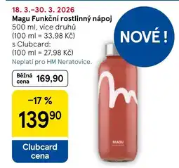 Tesco Magu Funkční rostlinný nápoj nabídka