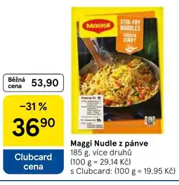Tesco Maggi Nudle z pánve nabídka