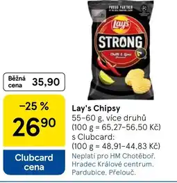 Tesco Lay's Chipsy nabídka