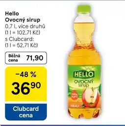 Tesco HELLO Ovocný sirup nabídka