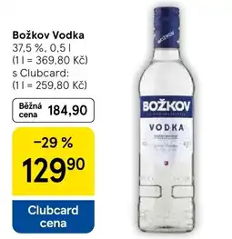 Tesco Božkov Vodka nabídka