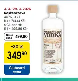 Tesco Koskenkorva nabídka