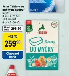 Tesco Jelen tablety do myčky nabídka