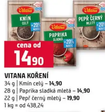 Terno Vitana koření nabídka