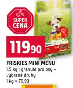 Terno Friskies mini menu nabídka