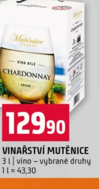 Terno Vinařství mutěnice nabídka