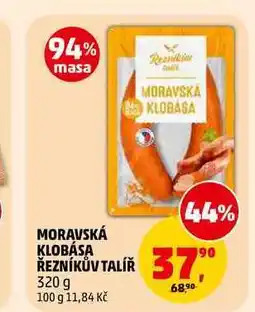 Penny Market MORAVSKÁ KLOBÁSA ŘEZNÍKŮV TALÍŘ nabídka