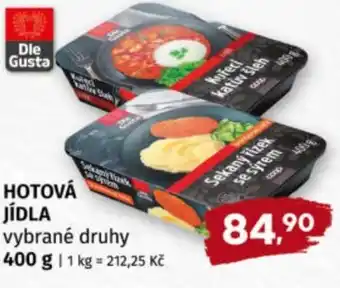 Terno Dle Gusta Hotová jídla nabídka