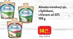 MP Krásno Almette tvarohový sýr, s bylinkami, s křenem od 22% nabídka