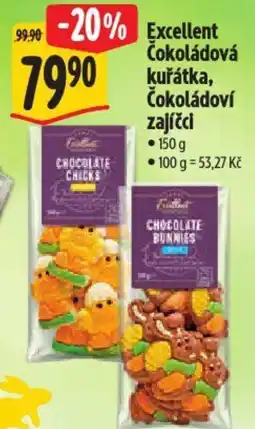 Albert Excellent Čokoládová kuřátka, Čokoládoví zajíčci nabídka